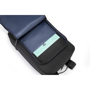 Раница за лаптоп Kingsons Noir Edge, 15.6'', 17 L, черна