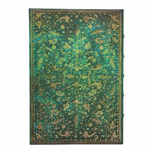 Paperblanks Тефтер Emerald Flower Grande, нелиниран, твърда корица, 120 листа