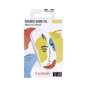 Мишка TNB Exclusiv Art, безжична, USB Type-A, 3 бутона