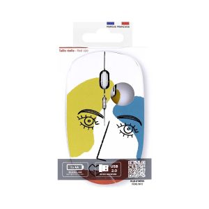 Мишка TNB Exclusiv Art, безжична, USB Type-A, 3 бутона
