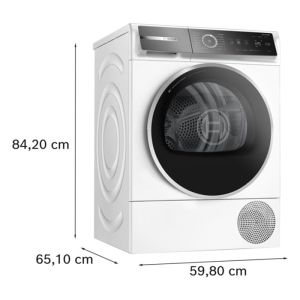 Bosch Сушилня WQB245B0BY, серия 8, 9 kg, бяла