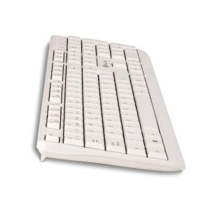 Клавиатура NGS Spike, с кабел 1.4 m, кирилизирана, USB, 12 бързи бутона, бяла