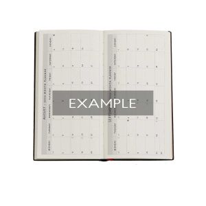 Paperblanks Планер Van Gogh's Irises, Slim, хоризонтален, твърда корица, 80 листа, за 2025 година