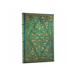 Paperblanks Тефтер Emerald Flower, Mini, нелиниран, твърда корица, 88 листа