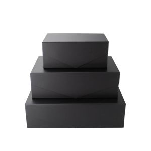 Office 1 Кутия Matt, с магнитно затваряне, сгъваема, 23 х 15 х 10 cm, черна