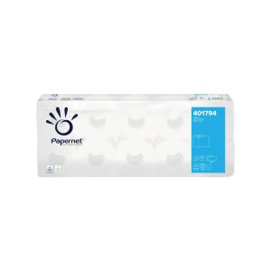 Тоалетна хартия Papernet Special, целулоза, двупластова, 180 къса, 19.8 m, 10 броя
