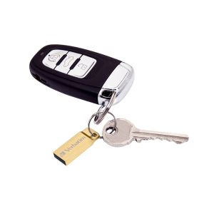 USB флаш памет Verbatim Metal Executive, USB 3.2, 32 GB, златиста