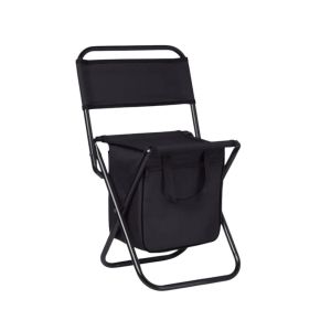 More Than Gifts Стол Sit & Drink, сгъваем, с хладилна чанта, черен