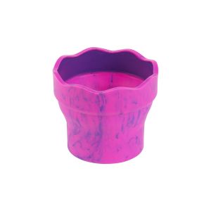 Faber-Castell Чаша за рисуване, сгъваема, розов мрамор