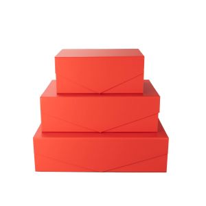 Office 1 Кутия Matt, с магнитно затваряне, сгъваема, 35 х 23 х 10 cm, червена