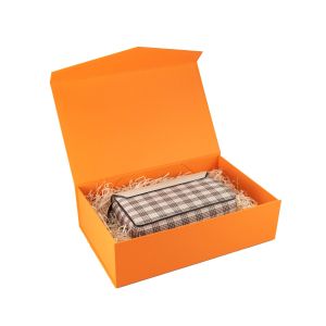 Office 1 Кутия Matt, с магнитно затваряне, сгъваема, 23 х 15 х 10 cm, оранжева