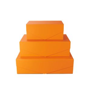 Office 1 Кутия Matt, с магнитно затваряне, сгъваема, 23 х 15 х 10 cm, оранжева