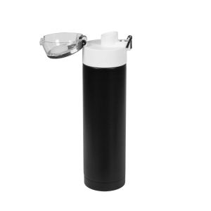 Office 1 Бутилка Metropolis, метална, двустенна, 500 ml, черна