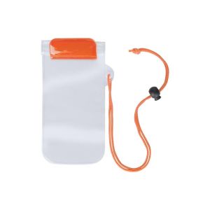 Калъф за телефон Wapro, 95 х 230 mm, прозрачен, оранжев