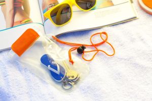 Калъф за телефон Wapro, 95 х 230 mm, прозрачен, оранжев