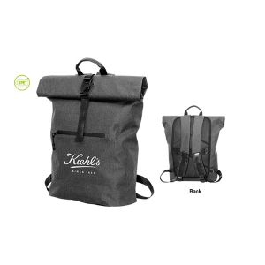 Office 1 Раница Rolltop, водоустойчива, с джоб, 300D RPET, 40 х 60 cm, черна