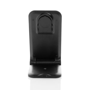 Поставка за телефон, с безжично зарядно за телефон и часовник