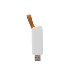 Office 1 USB флаш памет Slide, USB 2.0, 16 GB, без лого, бяла