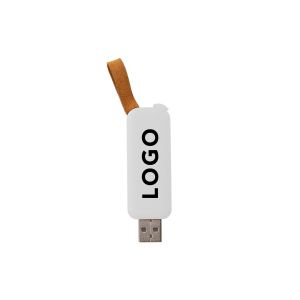 Office 1 USB флаш памет Slide, USB 2.0, 16 GB, без лого, бяла