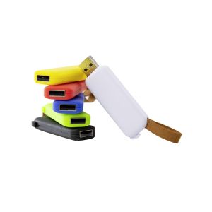 Office 1 USB флаш памет Slide, USB 2.0, 16 GB, без лого, бяла