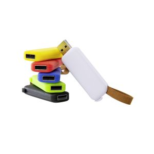 Office 1 USB флаш памет Slide, USB 2.0, 16 GB, без лого, синя