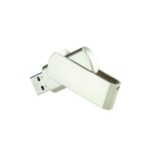 Office 1 USB флаш памет Premium, USB 2.0, 16 GB, метална, сребриста