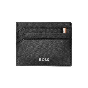 Hugo Boss Калъф за карти Iconic, с 6 отделения, черен