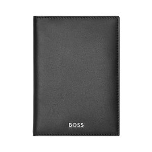 Hugo Boss Калъф за карти Classic Smooth, с 16 отделения, черен