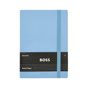 Hugo Boss Тефтер Pastel Classic, A5, на редове, светлосин