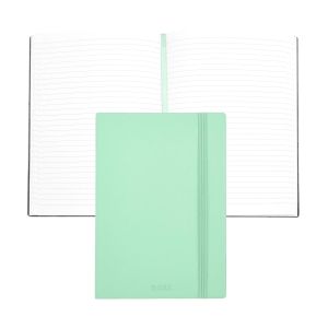 Hugo Boss Тефтер Pastel Classic, A5, на редове, светлозелен
