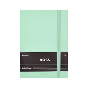 Hugo Boss Тефтер Pastel Classic, A5, на редове, светлозелен