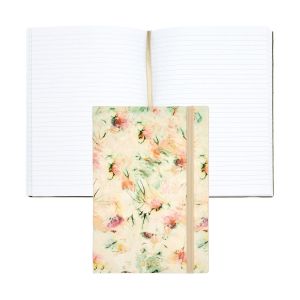 Hugo Boss Тефтер Tie-Dye Flower, A5, на редове, кремав