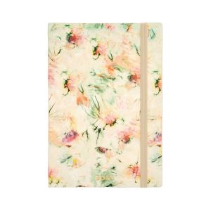 Hugo Boss Тефтер Tie-Dye Flower, A5, на редове, кремав