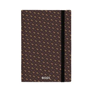 Hugo Boss Тефтер Monogram, A5, на редове, карамел
