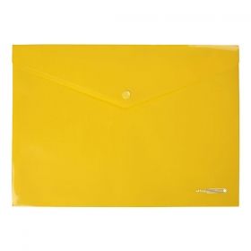 Папка джоб с копче Office Point Жълт А4
