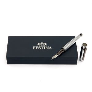 Festina Писалка Bold Stripe, в кутия, хром