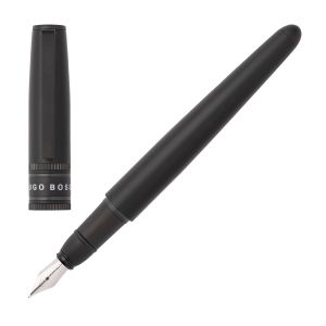 Hugo Boss Писалка Illusion Gear, в кутия, черна