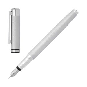 Hugo Boss Писалка Filament, в кутия, сребриста