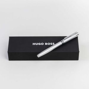 Hugo Boss Писалка Filament, в кутия, сребриста