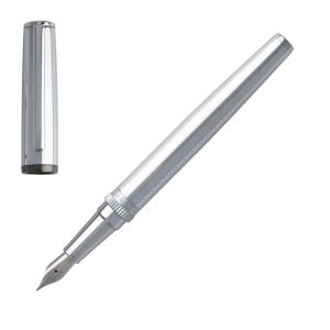 Hugo Boss Писалка Gear Metal, в кутия, сребриста