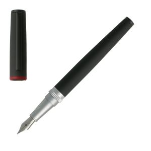 Hugo Boss Писалка Gear, в кутия, черна