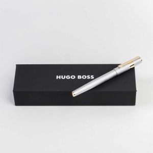 Hugo Boss Ролер Gear Pinstripe, в кутия, сребрист