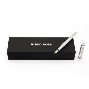 Hugo Boss Писалка Essential Metal, в кутия, сребриста
