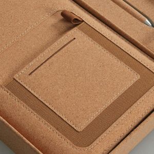 Office 1 Комплект тефтер и химикалка Floral Cork, в кутия