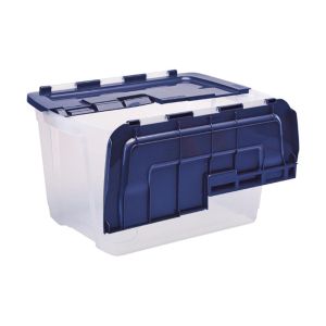 Fellowes Кутия за съхранение, с панти и капак, 55 L