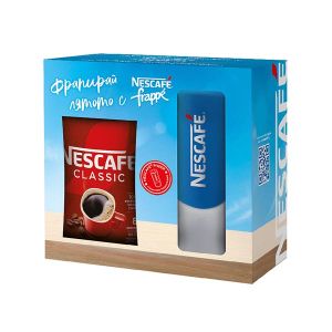 Nescafe Разтворимо кафе Classic, с фрапе шейкър, 250 g