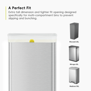 Торби за смет Eko, тип F, с връзка, 40-60 L, 12 броя