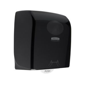 Диспенсър за кърпи за ръце Kimberly-Clark Aquarius 7376 Autocut, черен, 29.7 х 24.8 х 37.4 cm