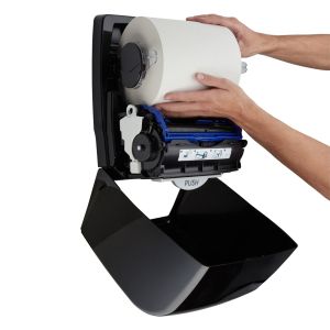 Диспенсър за кърпи за ръце Kimberly-Clark Aquarius 7376 Autocut, черен, 29.7 х 24.8 х 37.4 cm