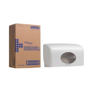 Диспенсър за тоалетна хартия Kimberly-Clark Aquarius 6992, бял, 29.8 х 12.8 х 18 cm